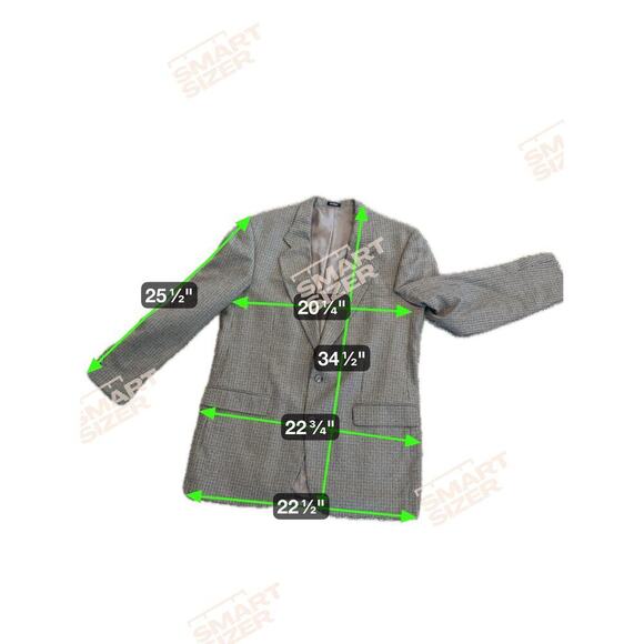 Robert Stock Men's Suitcoat Size 46R Silk Wool Blend - Picture 9 of 9